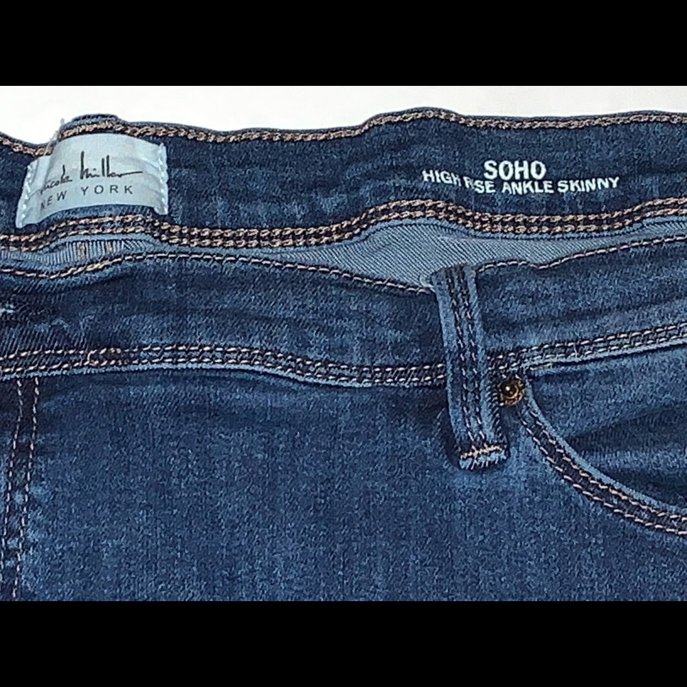 Nicole Miller Soho Ankle Length (petite) Skinny Jeans Size 24 - Picture 3 of 8